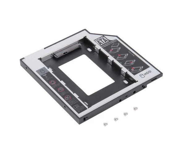 Notebook HDD-SSD Kızak 9.5 mm Sata Harddisc Kutu - Resim 2
