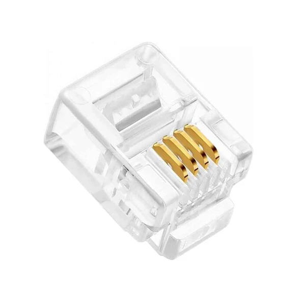 Powermaster Telefon Soketi RJ11 6P/4C 100'lük Paket ürün görseli 1
