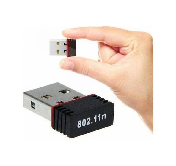 Mini Wifi Usb Adaptör Wireless Alıcı Adaptörü 150Mbps Nano ürün görseli 1