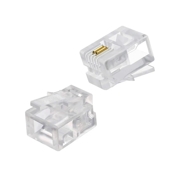 Shopzum Rj11 6p/2c Telefon Soketi 100lük Paket ürün görseli 1