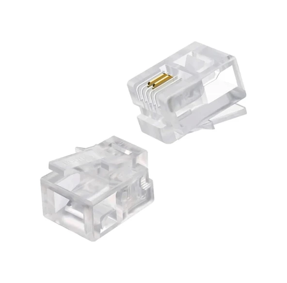 Rj11 6p/2c Telefon Soketi 100lük Paket ürün görseli 1