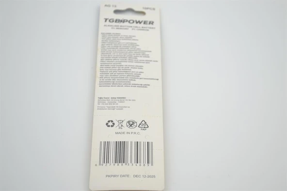 Tgb Power Ag13 10'lu - Resim 2