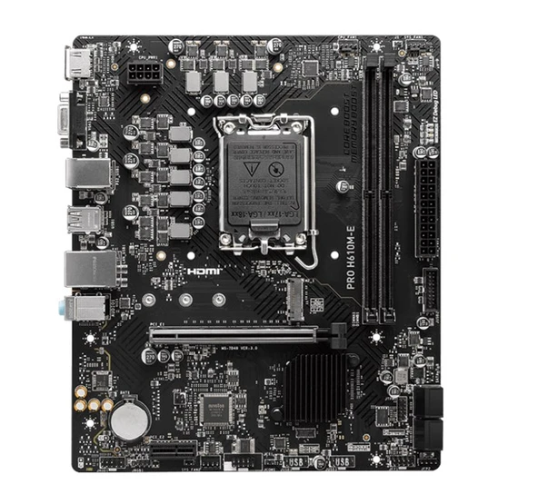 MSI Pro H610M-E DDR5 1700P Vga Hdmi - Resim 2