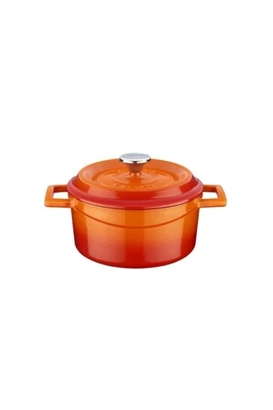 Lava Döküm Yuvarlak Tencere Trendy Çap 18cm ürün görseli 1