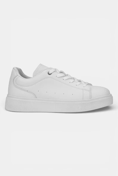 Günlük Beyaz Erkek Ortopedik Sneaker Spor Ayakkabı Hafif Rahat Model-205 ürün görseli 1