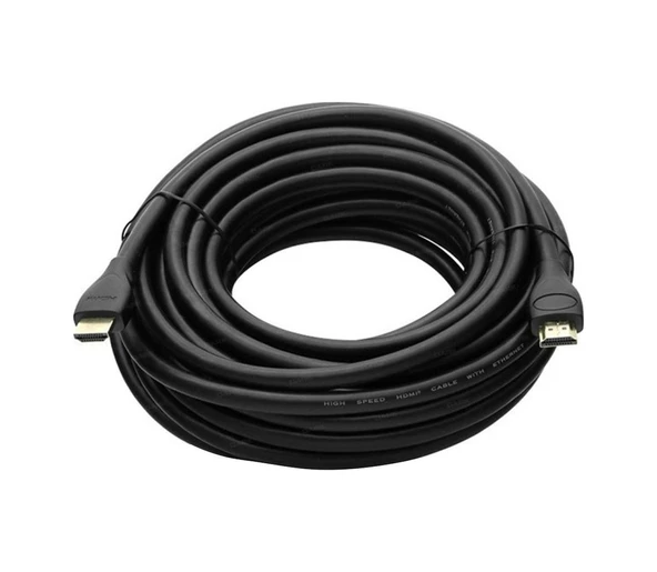 15 Metre Siyah Hdmı Kablo Gold Başlıklı ürün görseli 1