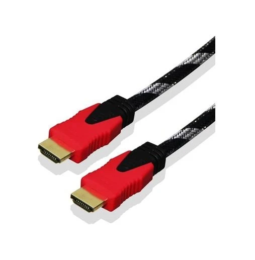 QPORT 15 Metre HDMI Kablo Altın Uç Örgülü 4K 3D  HDMI Kablo Q-HDMI15 ürün görseli 1