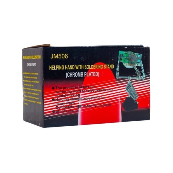 Pm-1630 3 Konumlu Büyüteçli Havya Standı - Resim 2
