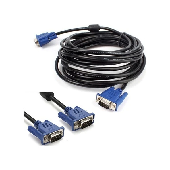 Monitör Kablosu Vga - Vga 3 Metre Vga Kablosu 3 Mt ürün görseli 1