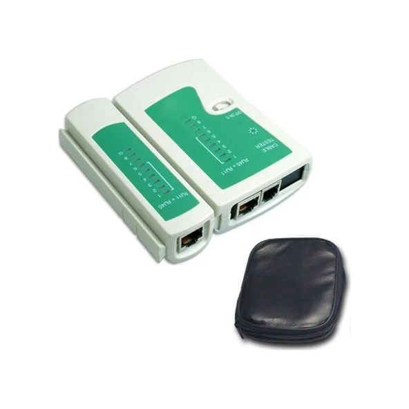 Cat5/6 RJ45 - RJ11 ADSL İnternet Kablo Test Cihazı Network Tester ürün görseli 1