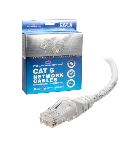 Powermaster Cat6 Ethernet / Internet Kablo 20 Metre ürün görseli 1