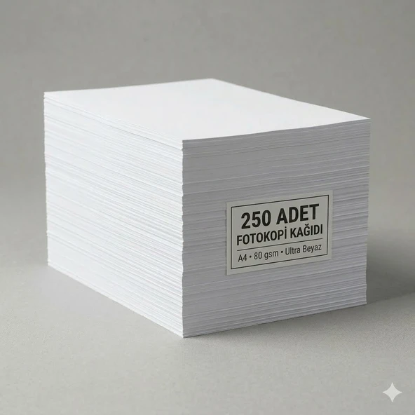 A4 80 G/m² 250 Adet Beyaz Fotokopi Kağıdı ürün görseli 1