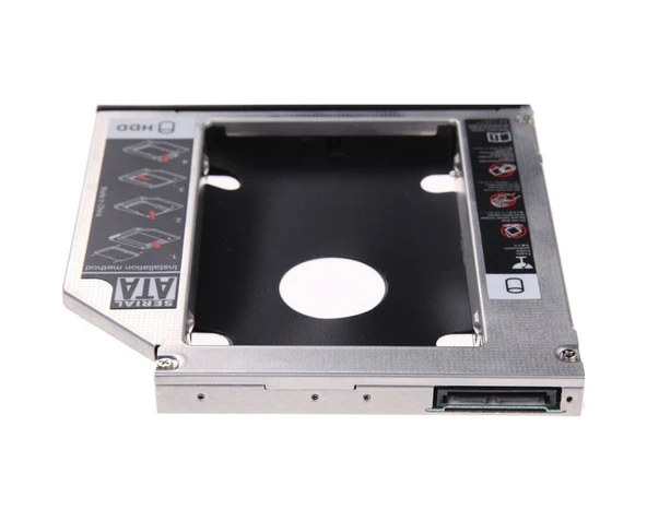 Dvd Kızak Extra Sata 9.5Mm Hdd Ssd Hardisk Yuva Kutu Caddy ürün görseli 1