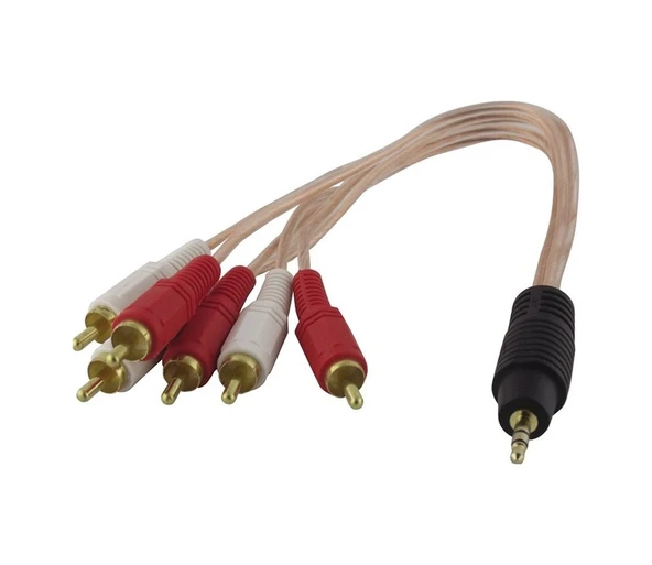 3.5 Mm Stereo Erkek 6 Rca Erkek 5 1 Kablo ürün görseli 1