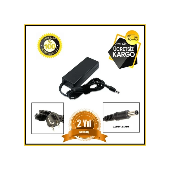 Asus Uyumlu 19V 4.74A 5.5x2.5 Adaptör Şarj Aleti ürün görseli 1