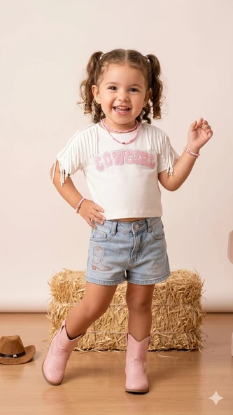 Kız Çocuk Kız Bebe T-Shirt ESC-36208 ürün görseli 1