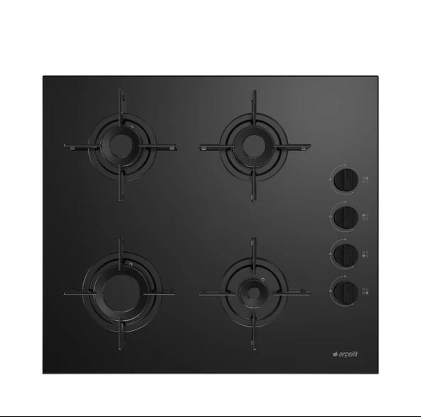 Arçelik Ocd T 601 Esr Gazlı Cam Tablalı Ankastre Ocak ürün görseli 1