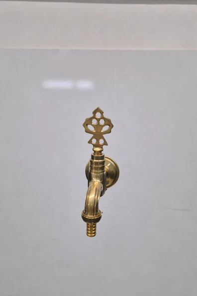 Dorello Osmanlı Desenli Gold Musluk Antik Pirinç Görünümlü Dekoratif Bahçe ve Çeşme Musluğu Model002 Hortum Uçlu ürün görseli 1