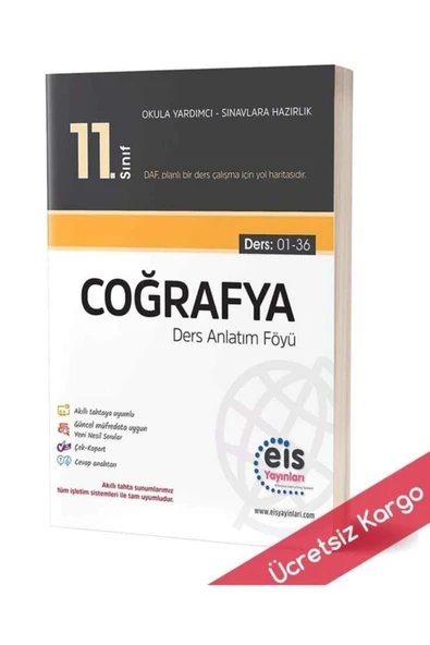 Eis 11.Sınıf Coğrafya Ders Anlatım Föyü 01-36 ürün görseli 1