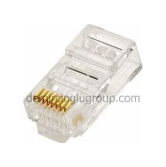 Flaxes Rj45 Modüler Konnektör 100 Lü Paket ürün görseli 1