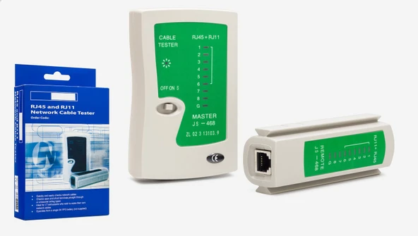 Rj11 Rj45 Cat5 Network Kablo Tester Test Kontrol Bağlantı Cihazı ürün görseli 1