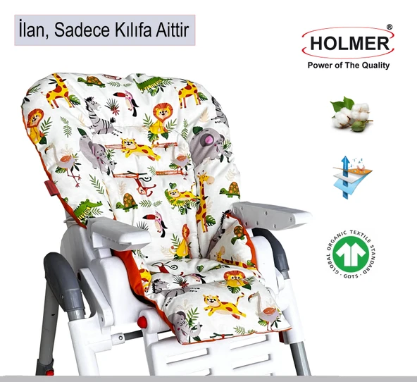 Holmer Mama Sandalyesi Minderi & Kılıfı / Leke Tutmaz / Doğal / Max-T / Turuncu ürün görseli 1