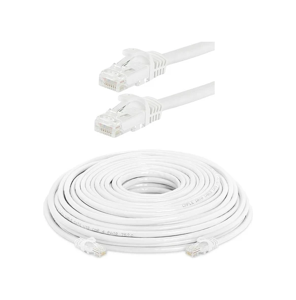 Cat6 Kablo Ethernet Internet Adsl Kablosu - Fabrikasyon 50 Metre ürün görseli 1