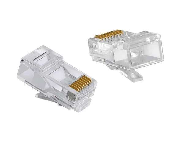 Rj45 Cat6 Ethernet Konnektör Soketi 100 Adet ürün görseli 1
