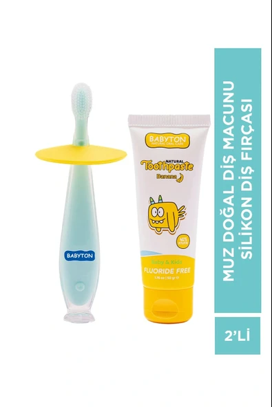 SET Muz Diş Macunu - Silikon Diş Fırçası ürün görseli 1