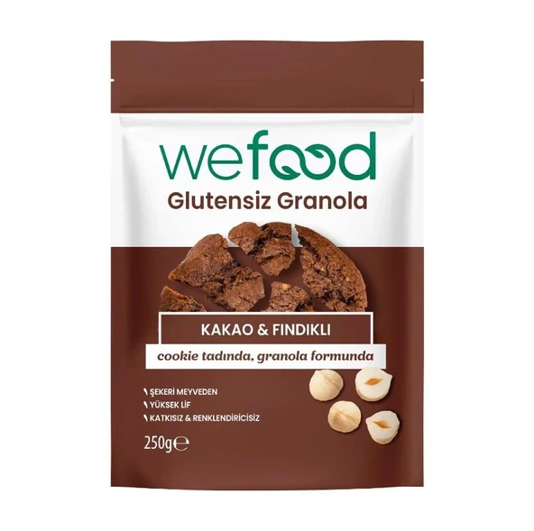 Wefood Kakao Fındık Granola 250 Gr ürün görseli 1
