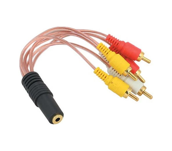 3.5 Mm Stereo Dişi / 6 Rca Erkek 5+1 Kablo ürün görseli 1