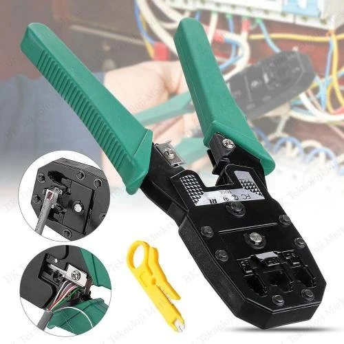 Internet Ağ Pensesi Rj45 Rj 11 Rj 12 Jak Sıkma Pensesi Kablo Soyu N11.1699 ürün görseli 1