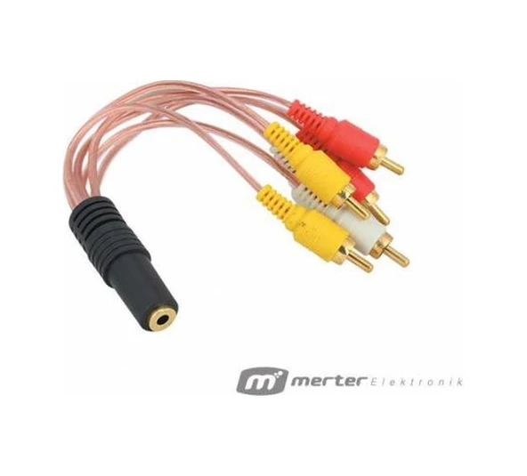 3.5 Mm St Dişi 6 Rca Erkek 5 1 Kablo ürün görseli 1