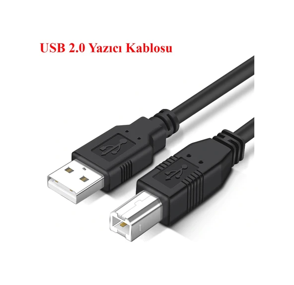 5 Metre Usb Yazıcı Kablosu Hp- Canon-Brother Printer Kablo ürün görseli 1