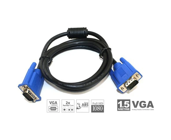 Vga Kablo Görüntü Kablosu 1 5Metre ürün görseli 1