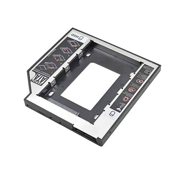 SSD Caddy 9.5Mm Dvd To SSD Kızak 2 HDD Bağlama - HDD Caddy Kutu ürün görseli 1