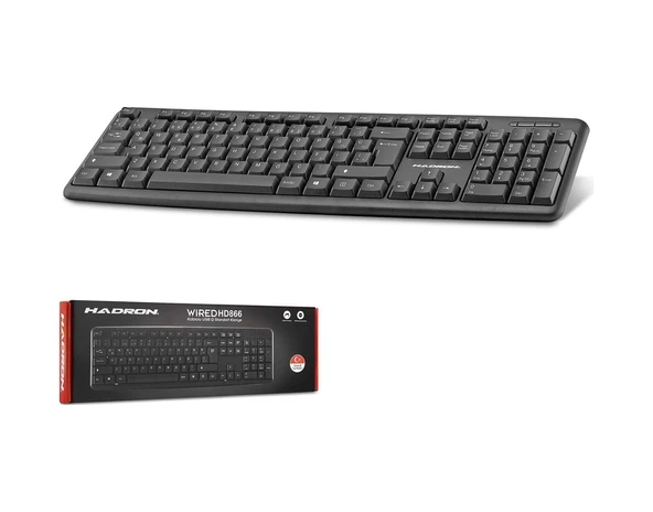 Hadron HD866 Standart Q Klavye Siyah ürün görseli 1