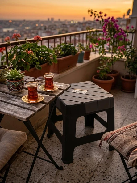 DOLCE ORTA TABURE ANTRASİT - Resim 2