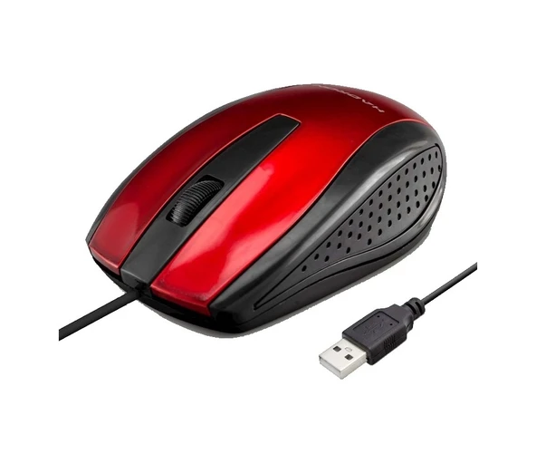 Hadron HR5686 Kablolu Optik Mouse Kırmızı - Siyah ürün görseli 1