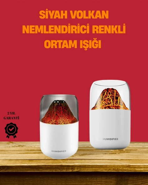 Alev Efektli Ultrasonik Difüzör – Sessiz Çalışma P201192S6713 ürün görseli 1