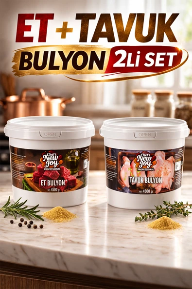 Bulyon Seti Et Bulyon + Tavuk Bulyon Efsane 2li Dev Paket 9kg ürün görseli 1