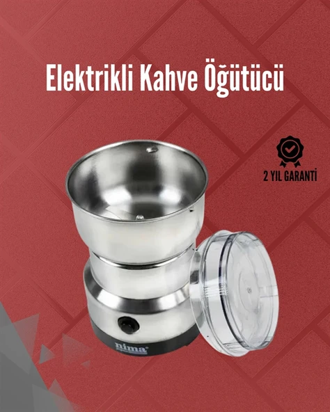 Paslanmaz Çelik Elektrikli Kahve Değirmeni | Sessiz, Hızlı, Çok Amaçlı Öğütücü (200W) P201164S4185 ürün görseli 1