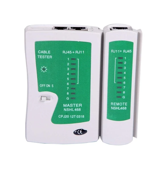 4523 RJ11 RJ45 Cat5 Cat6 İnternet Kontrol Test Cihazı Network Tester ürün görseli 1