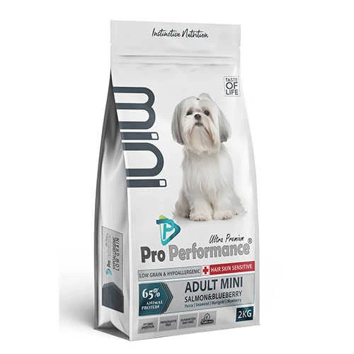 Pro Performance Somonlu ve Yaban Mersinli Uzun Tüylü Küçük Irk Yetişkin Köpek Maması 2 Kg ürün görseli 1