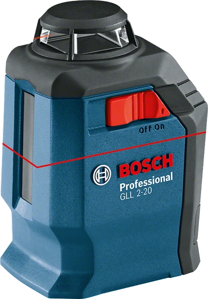 Bosch GLL 2-20 Professional Çapraz Çizgi Lazeri-0.601.063.J00 ürün görseli 1