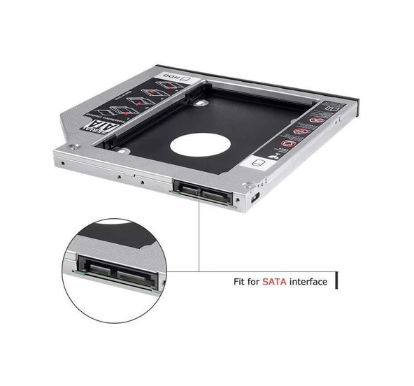Hdd Caddy 9.5Mm 2.5" Sata 2Nd Hdd Caddy - Resim 5