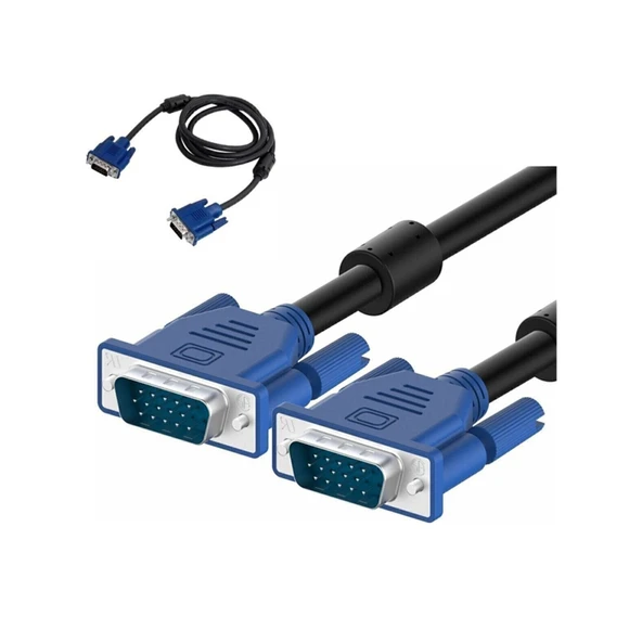 1.5M Metre Monitör Ekran Vga Kablosu Pc Lcd Monitör ürün görseli 1
