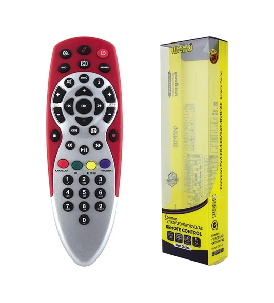 Digitürk Hd Plus Uydu Kumandası Dijitürk Kirmizi Kumanda ürün görseli 1