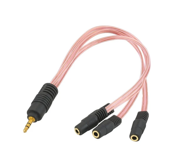 3.5 Mm Stereo Erkekek 3.5 Mm Stereo Dişi X3 5 1 Kablosu ürün görseli 1