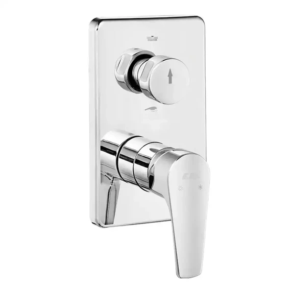 Eca Niobe Krom Ankastre Banyo/Duş 2 Yollu Sıva Üstü 102167243-KDE ürün görseli 1